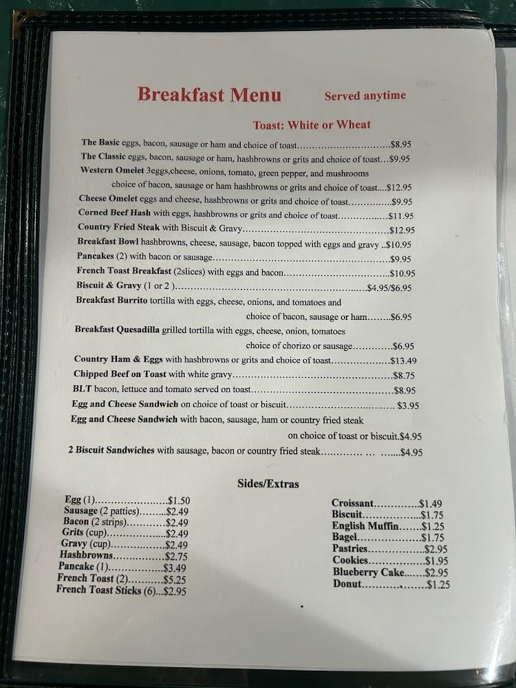 The Fillin Station Menu image 3